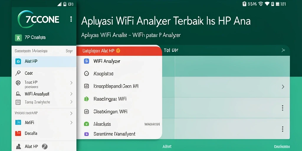 Tampilan antarmuka utama 7CONE yang sederhana dan informatif.
