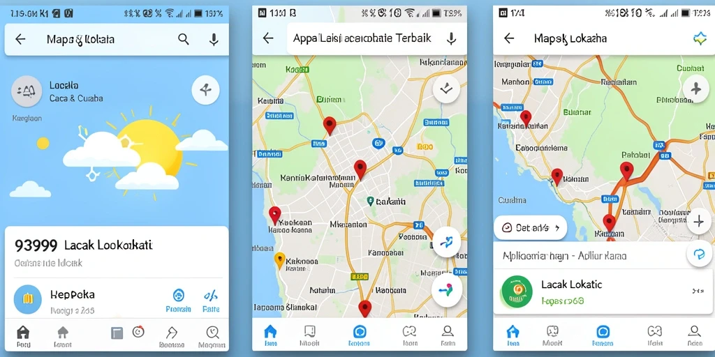 Tampilan antarmuka aplikasi Lacak Lokasi 9399 yang informatif.