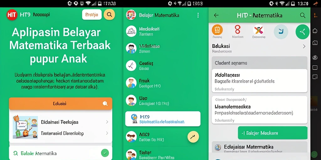 Tampilan antarmuka aplikasi HIT9 yang interaktif dan menarik.