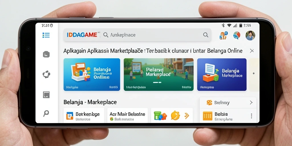 Tampilan antarmuka aplikasi IDAGAME yang modern dan fungsional.