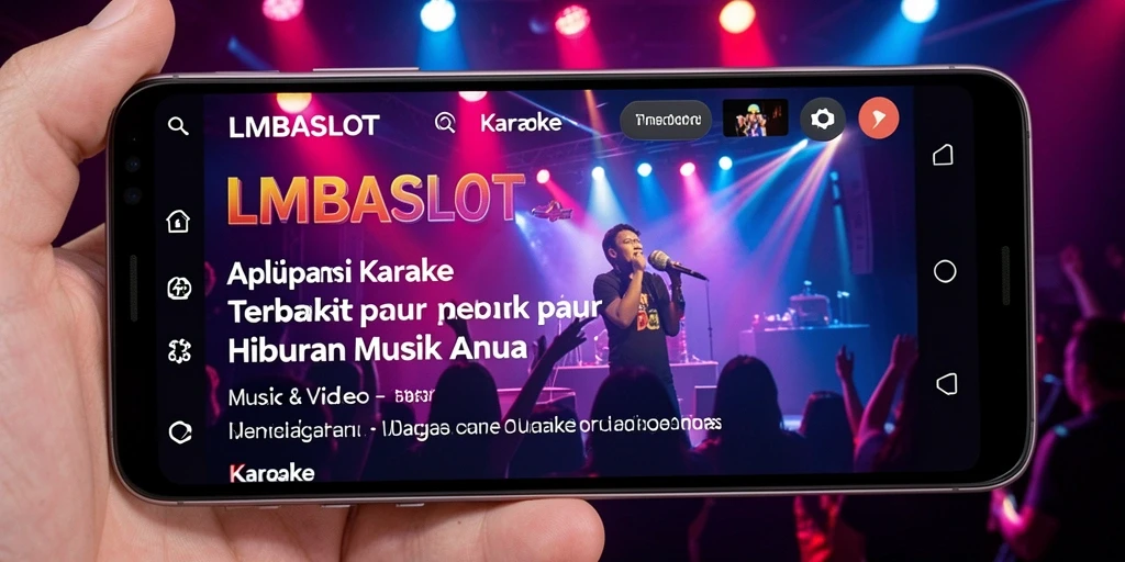 Antarmuka LMBASLOT menampilkan fungsi Karaoke yang menarik dan interaktif.