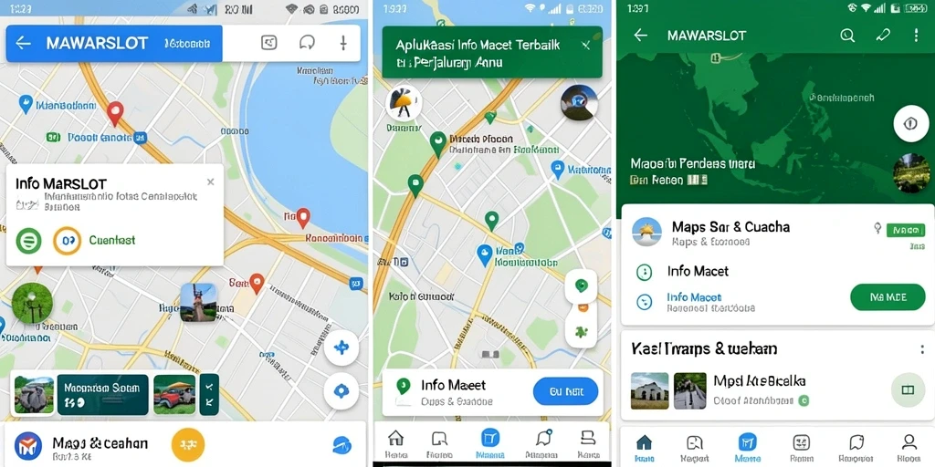 Antarmuka aplikasi MAWARSLOT yang menampilkan informasi lalu lintas.