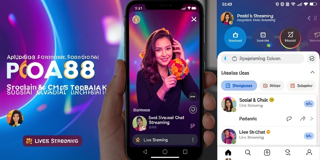 Antarmuka aplikasi POA88 yang intuitif untuk Live Streaming.