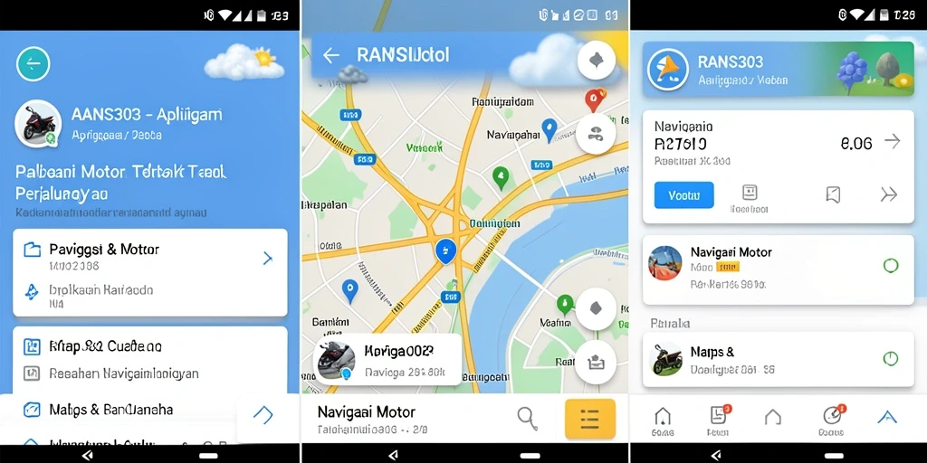 Antarmuka RANS303 yang jelas dan mudah digunakan untuk Navigasi Motor.