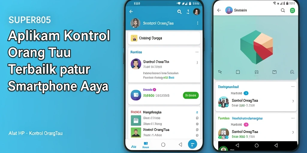 Antarmuka pengguna SUPER805 menampilkan fitur kontrol orang tua yang intuitif.