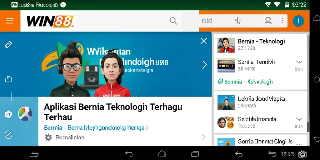 Tampilan antarmuka pengguna WIN88 yang modern dan fungsional.